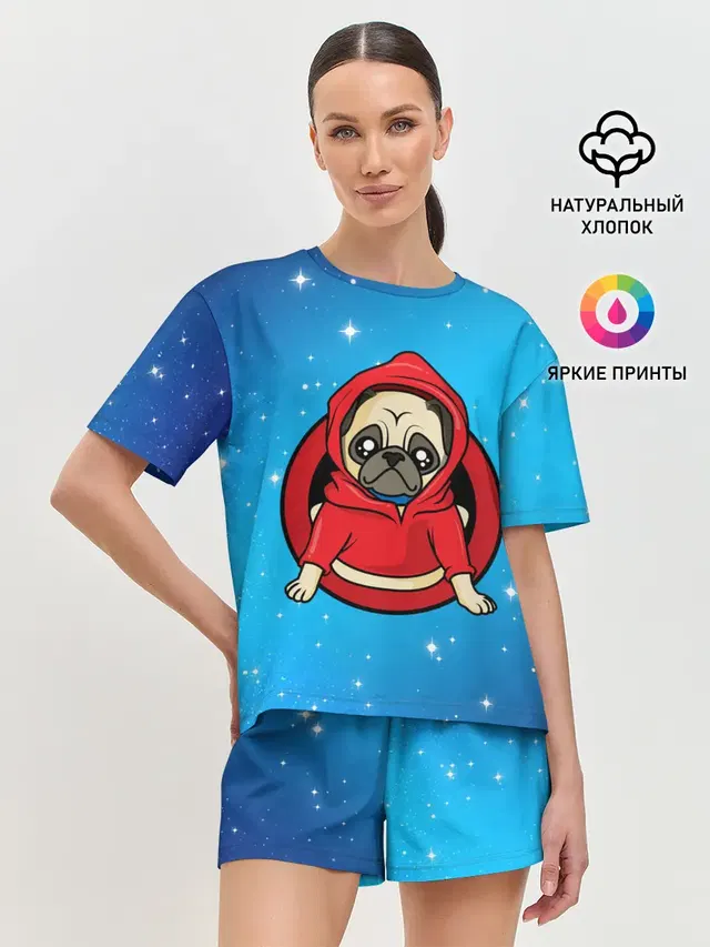 Женская пижама с шортами