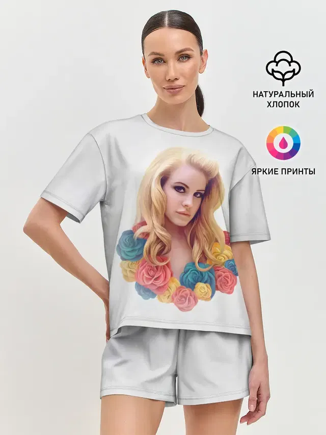 Женская пижама с шортами