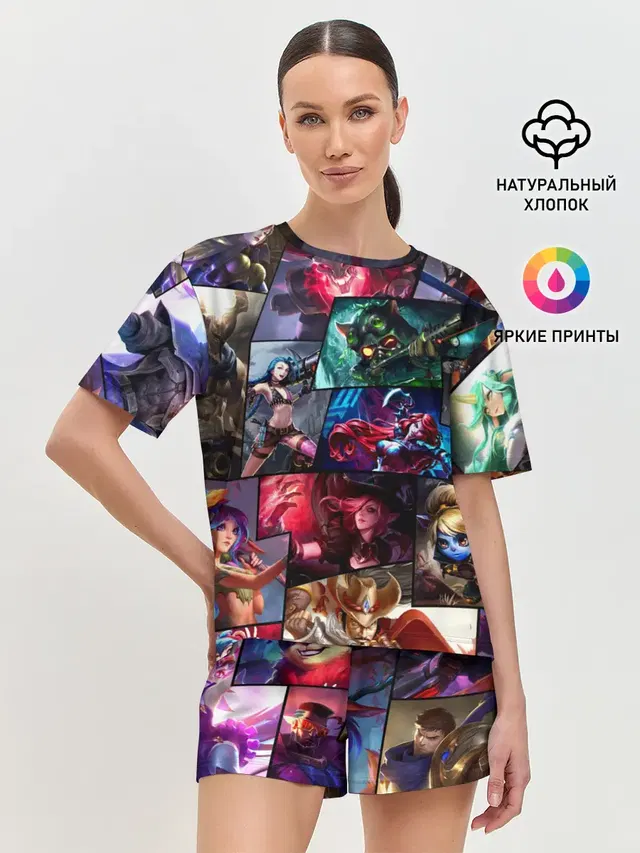 Женская пижама с шортами