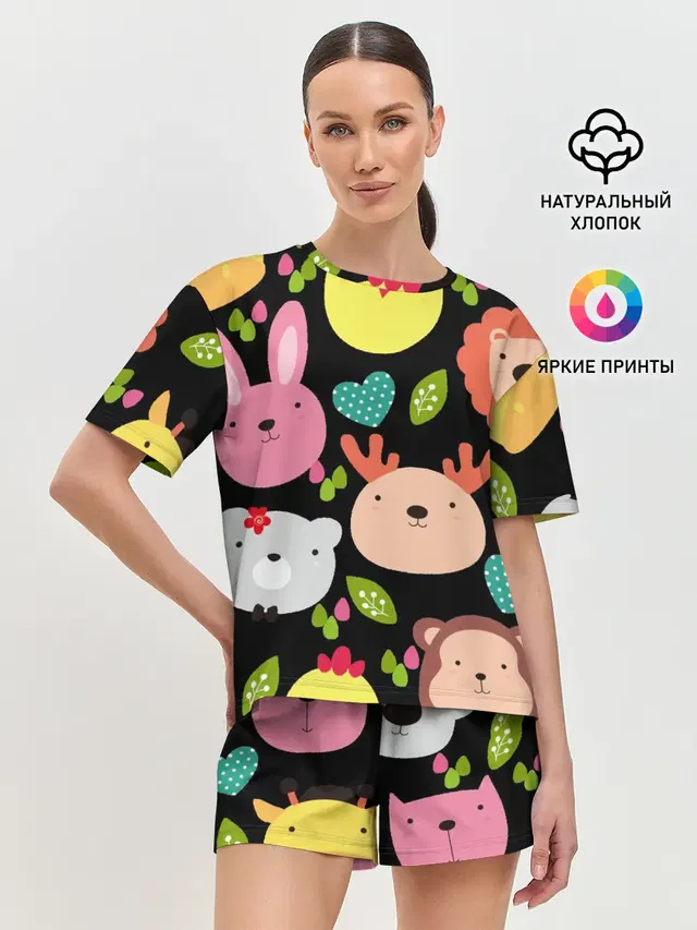 Женская пижама с шортами
