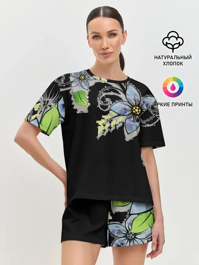 Женская пижама с шортами