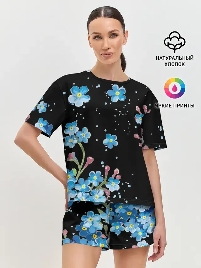 Женская пижама с шортами