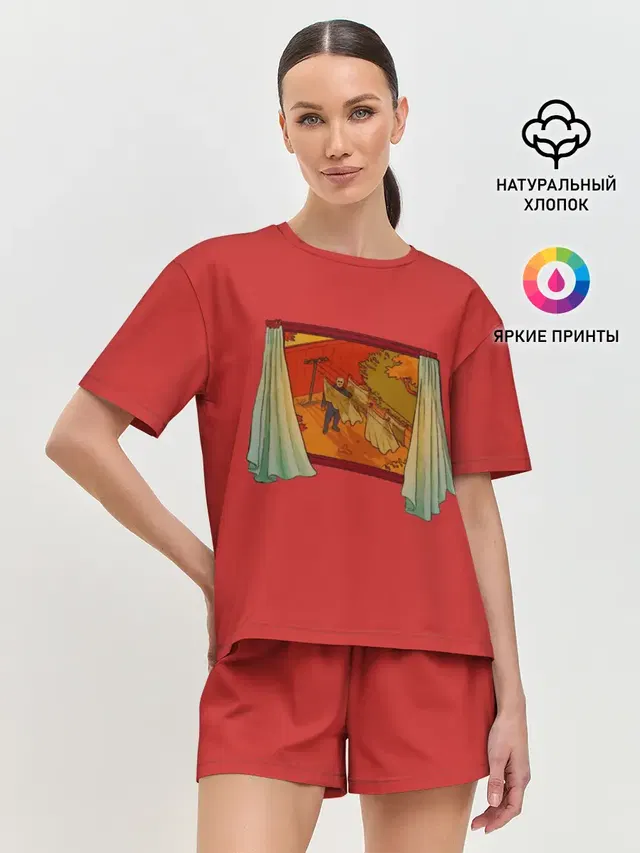 Женская пижама с шортами
