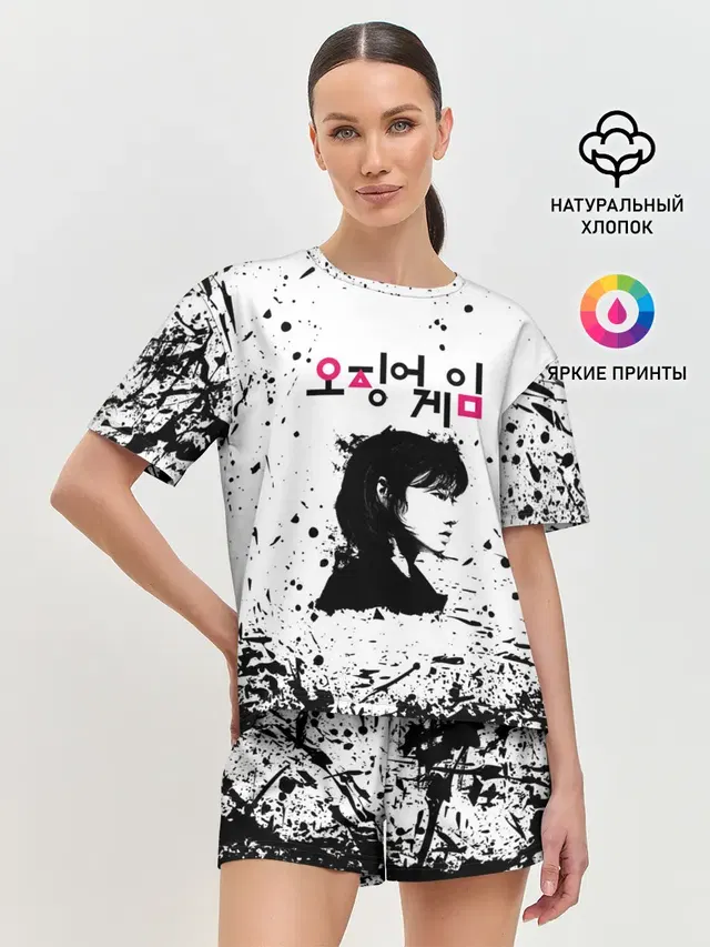 Женская пижама с шортами