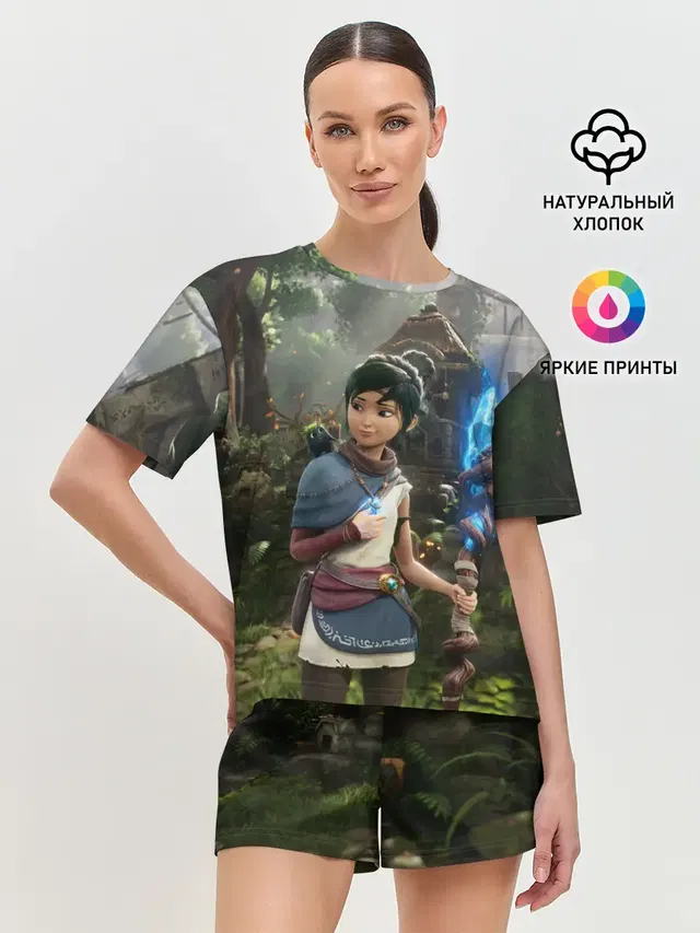 Женская пижама с шортами