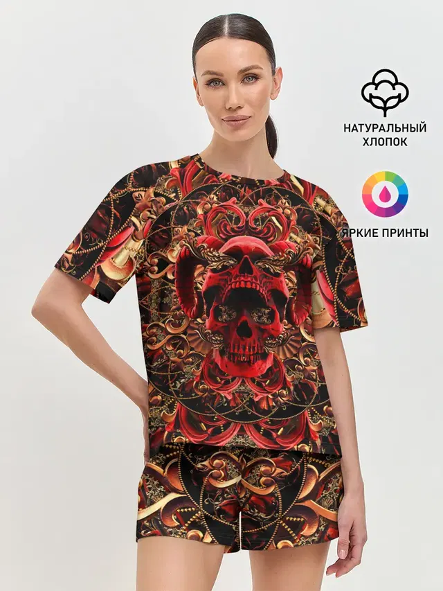 Женская пижама с шортами