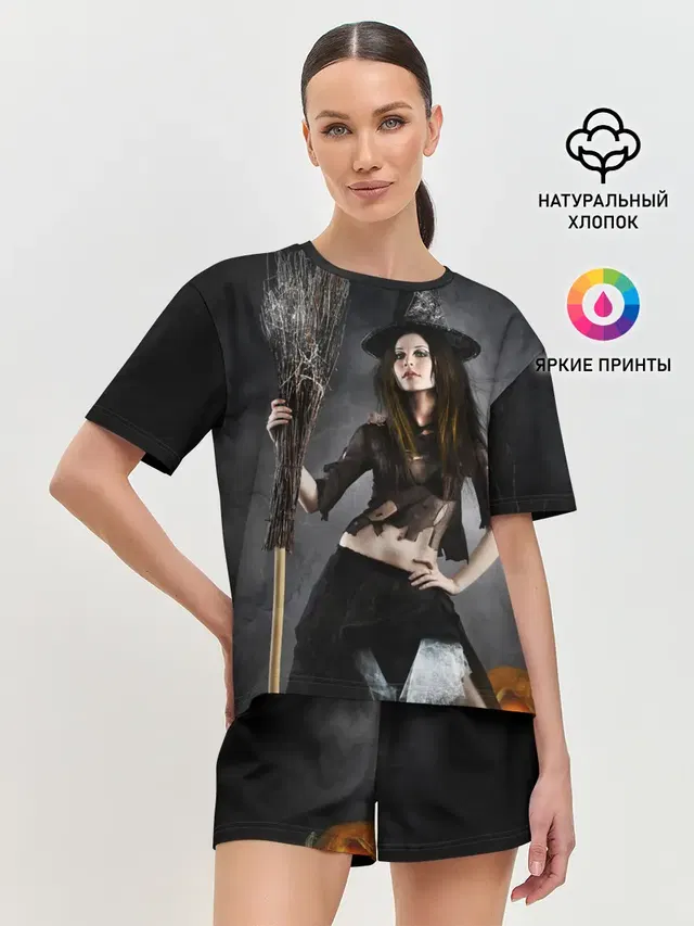 Женская пижама с шортами