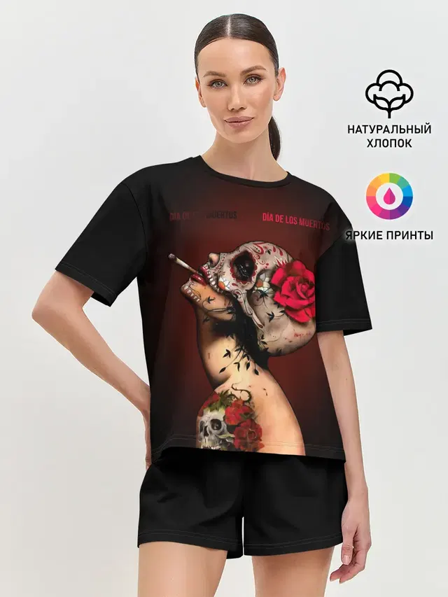Женская пижама с шортами
