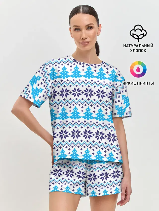 Женская пижама с шортами