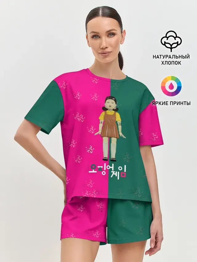 Женская пижама с шортами