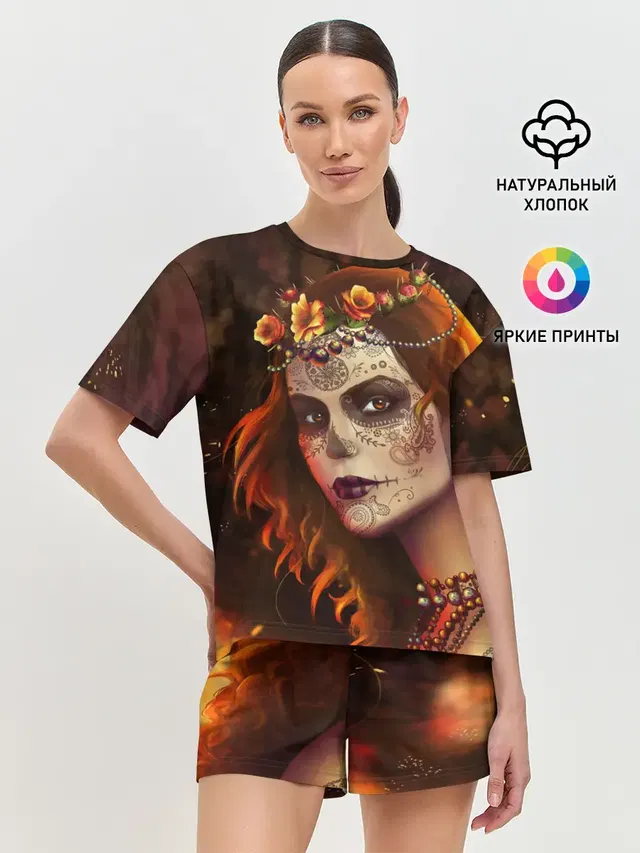 Женская пижама с шортами