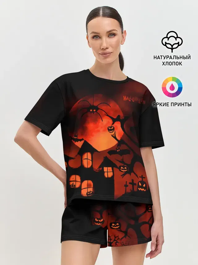 Женская пижама с шортами