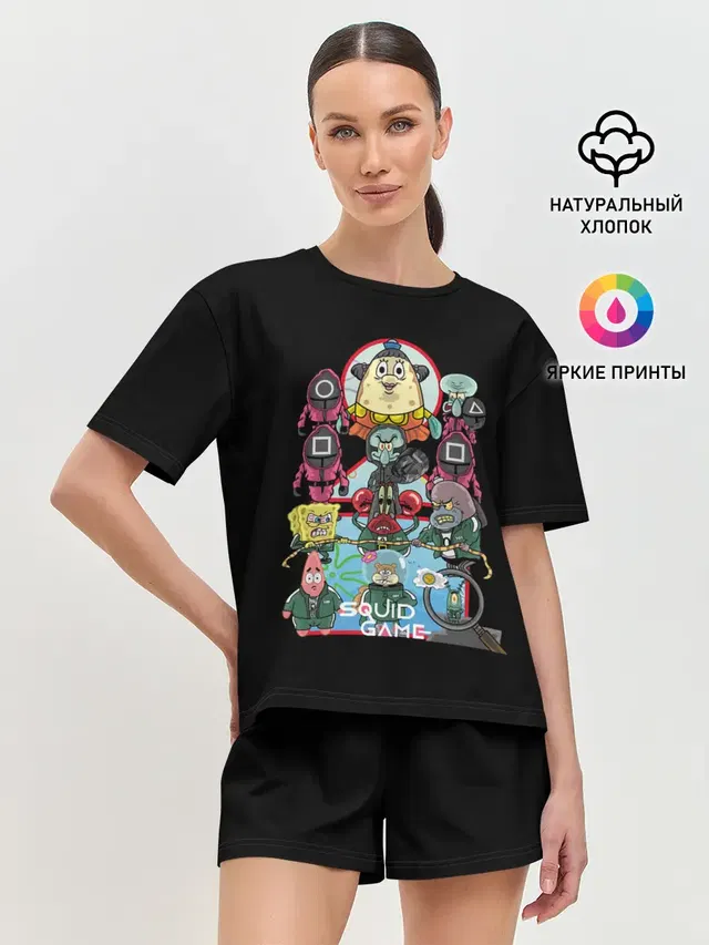 Кальмар на дне океана