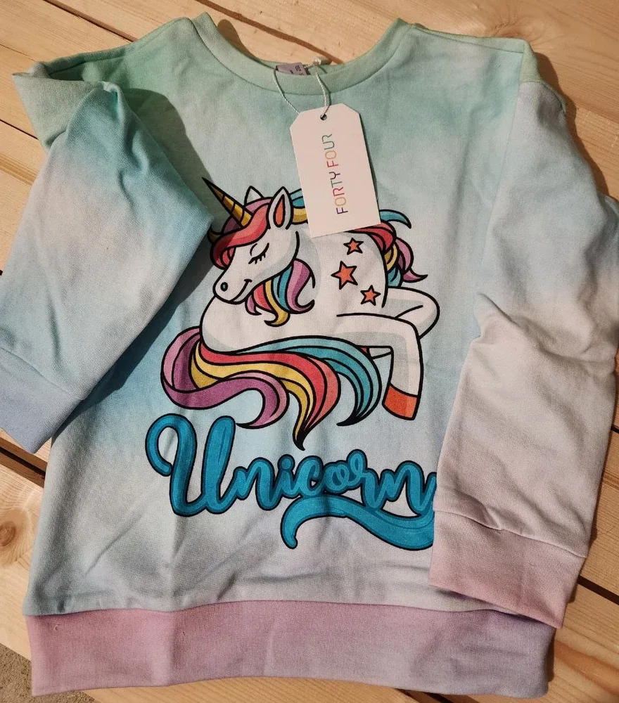 Фото-отзыв покупателя — Детский свитшот с принтом «Unicorn Tiffany», Lacotton