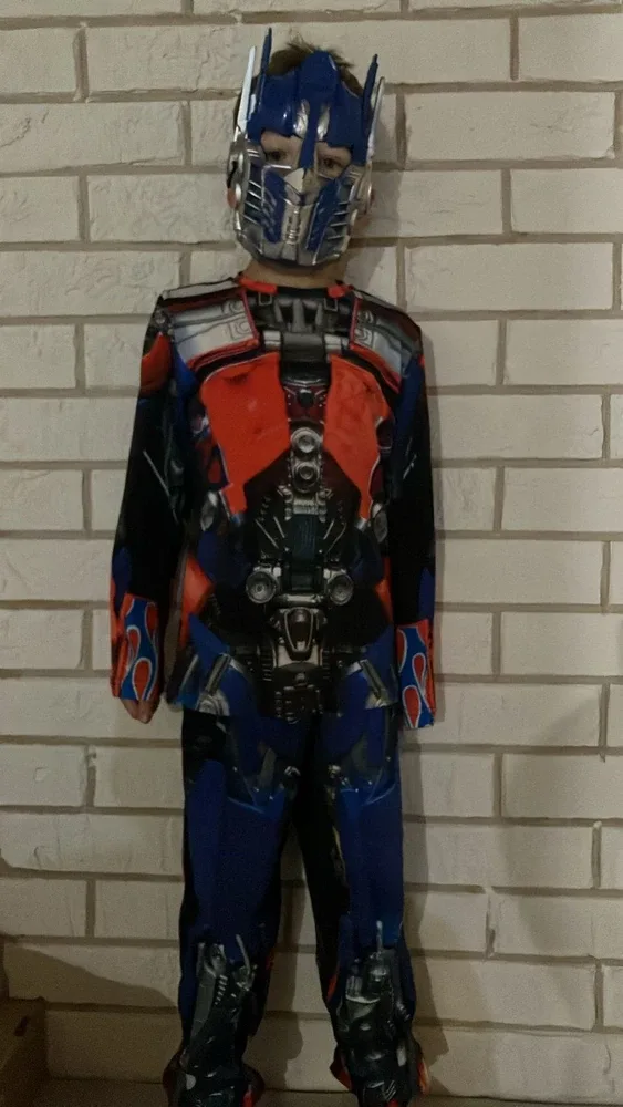 Фото-отзыв покупателя — Костюм лонгслив и брюки с принтом «S001 Optimus Prime Costume», Lacotton