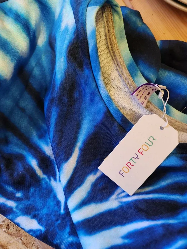 Фото-отзыв покупателя — Детский свитшот с принтом «Tie Dye Blue», Lacotton