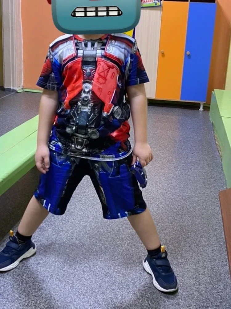 Фото-отзыв покупателя — Детская пижама с шортами с принтом «S001 Optimus Prime Costume», Lacotton