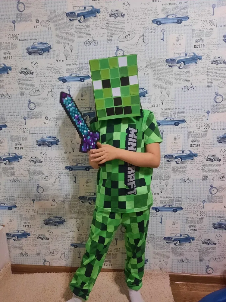 Фото-отзыв покупателя — Детская пижама с брюками / MINECRAFT (P007_P004ooo1956489, P004ooo1956489), Lacotton